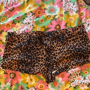 Leopard Print Women's Shorts